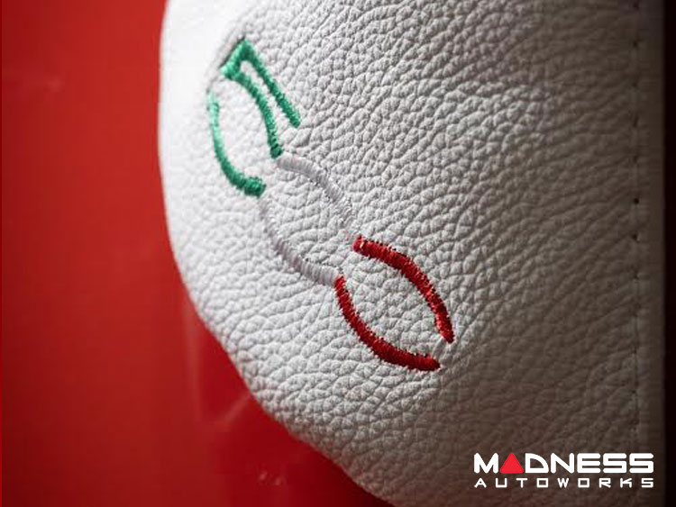 FIAT 500 Gear Shift Boot - Italian Colors Leather w/ 500 Logo